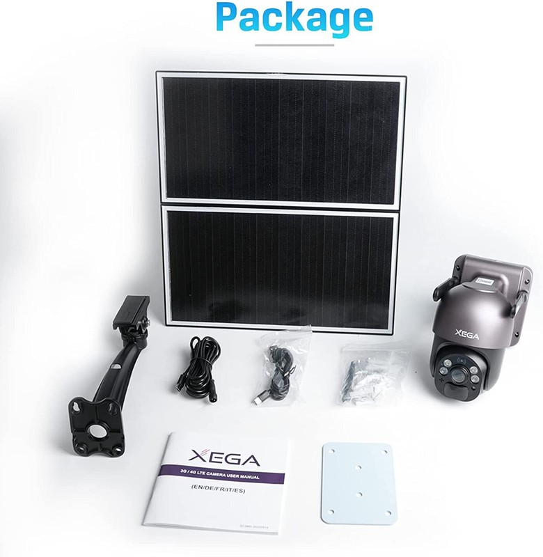 4G LTE Cellular Security Camera with 20W Solar Panel, 2K HD Color Night Vision gallery