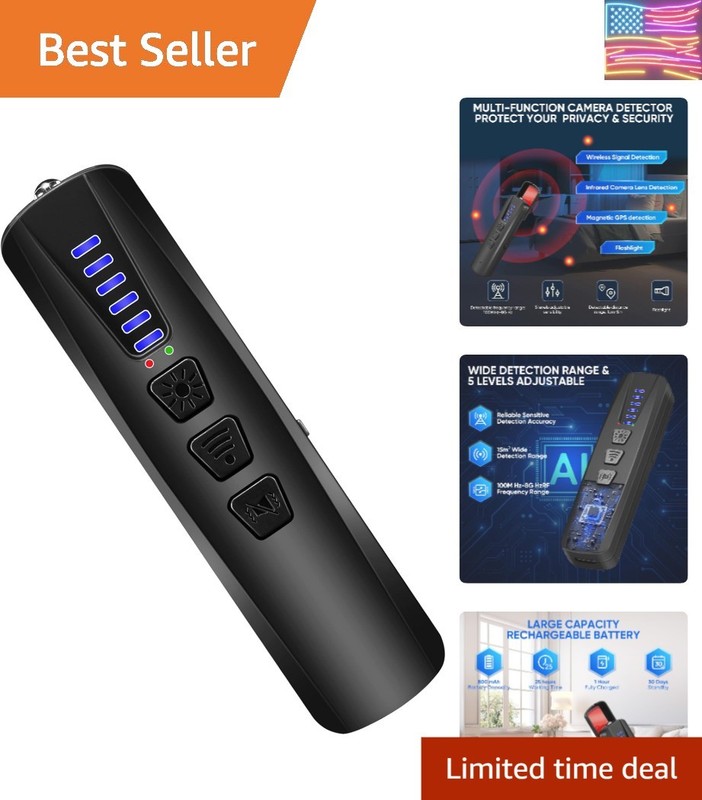 AI Hidden Camera Detector, Anti-Spy Camera Finder RF Signal & WiFi Scanner Hi…