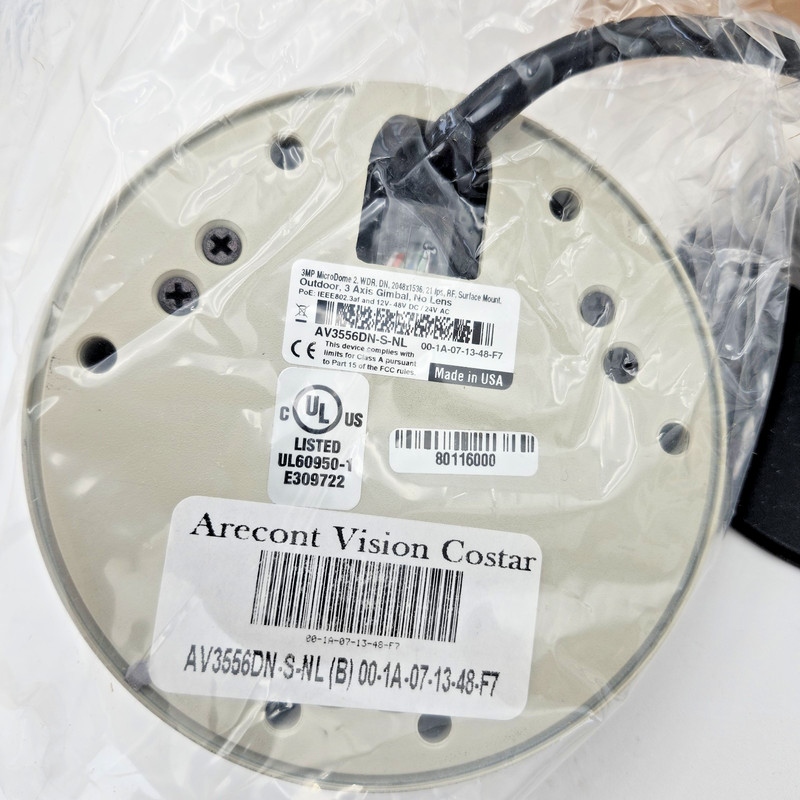 Arecont Vision Costar AV3556DN-S-NL 3MP MicroDome 2 Network IP Camera NEW... gallery
