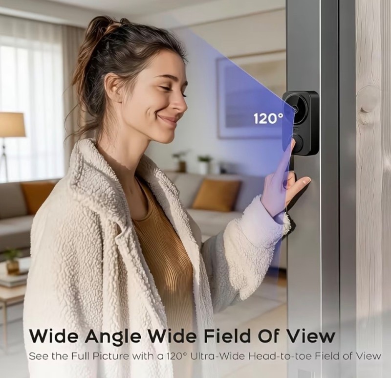 Intelligent Doorbell Camera, 4.3” Display, 1080P FHD Monitor, 120° Field of View gallery
