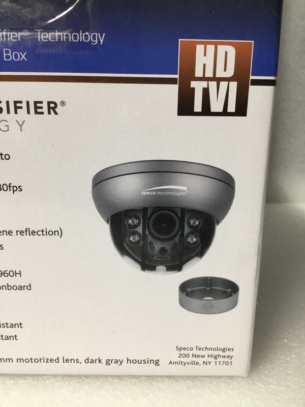 Speco HTFD2TM Security Color Camera W/2.8-12mm Heater 2MP HD-TVI IR LED WDR NEW! gallery