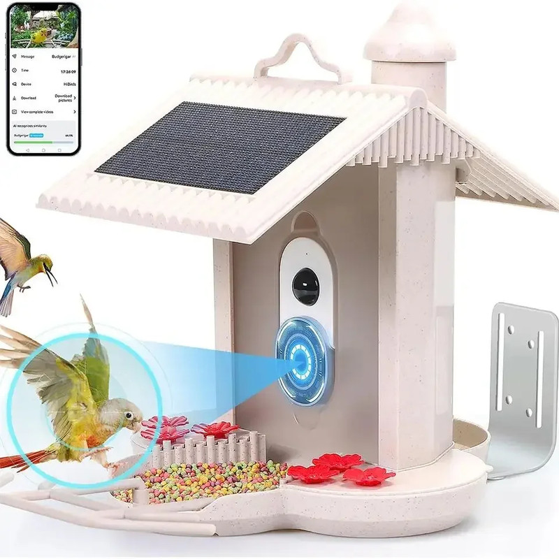 Wholesale Smart Night Vision Cameras Waterproof with Bird Feeders with Solar Pan