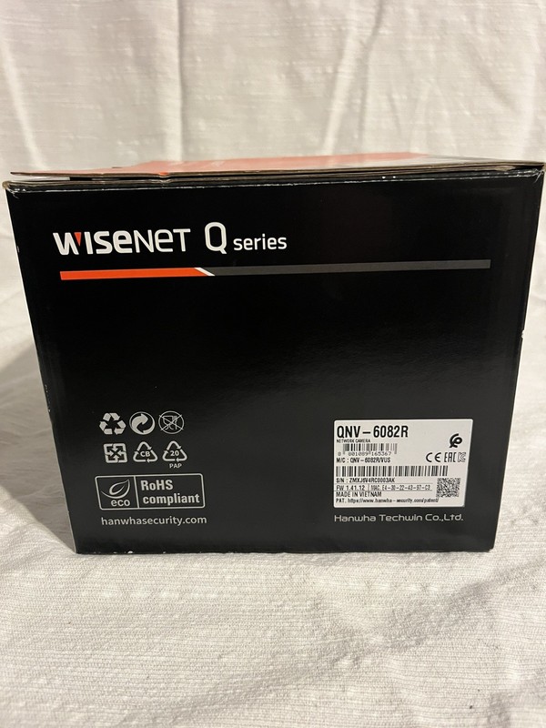WISENET Q Series QNV-6082R1 IR Dome Security Camera Brand New