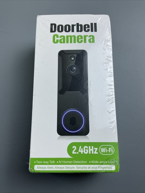 Wi-fi 2.4Hz Doorbell Camera with AI Human Detection & Night Vision