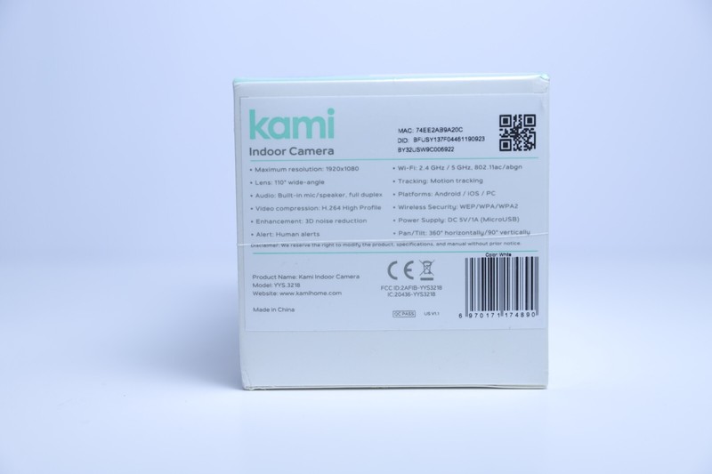 New Genuine KAMI YYS.3218 Indoor Motion Activated 1080P WIFI Security Camera gallery