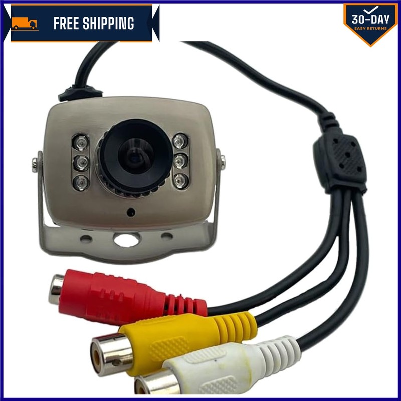 Compact Indoor/Outdoor CCTV Camera with 720p Resolution and Remote Control