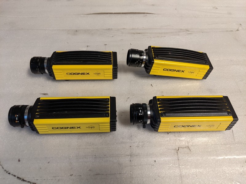 Lot of 4 Cognex In-Sight 4000 800-5762-1 Vision Camera with Various Lenses