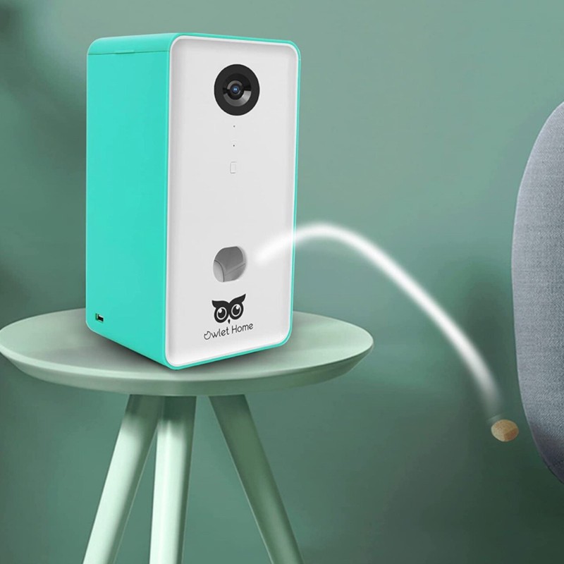 Owlet Home Pet Camera with Treat Dispenser Tossing gallery