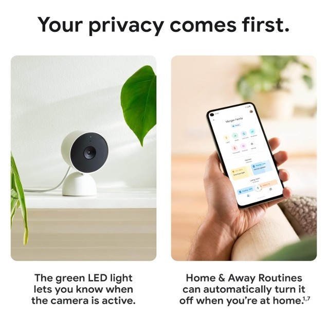 Google Nest Security Cam (Wired) - 2nd Generation - Fog, 1080p, Motion Only gallery