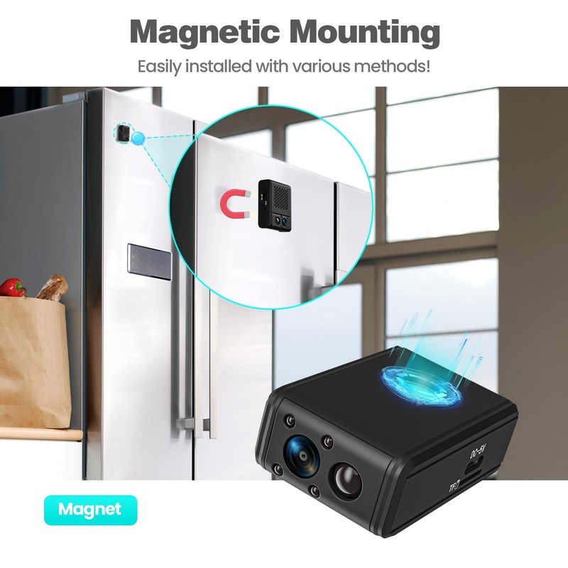Camara Espia Oculta 4K Inalambrica Pequeñas Oculta Mini Cámara Recargable Espía gallery