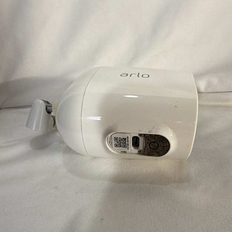 Arlo Essential VMC2030 White Security Camera Night Vision Powers On No Cover gallery