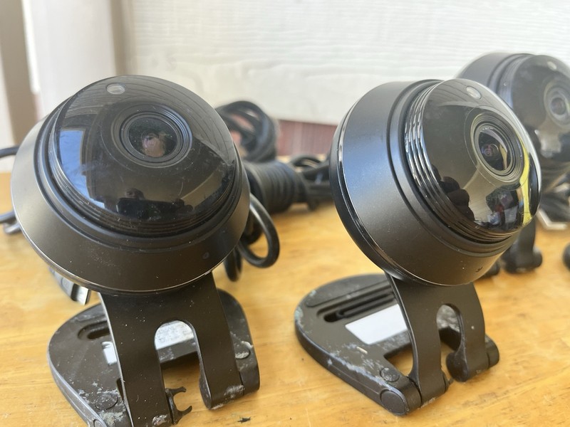 Lot Of 4 Samsung SmartCam HD Plus 1080p Wi-Fi IP Monitoring Cameras SNH-V6414BN gallery