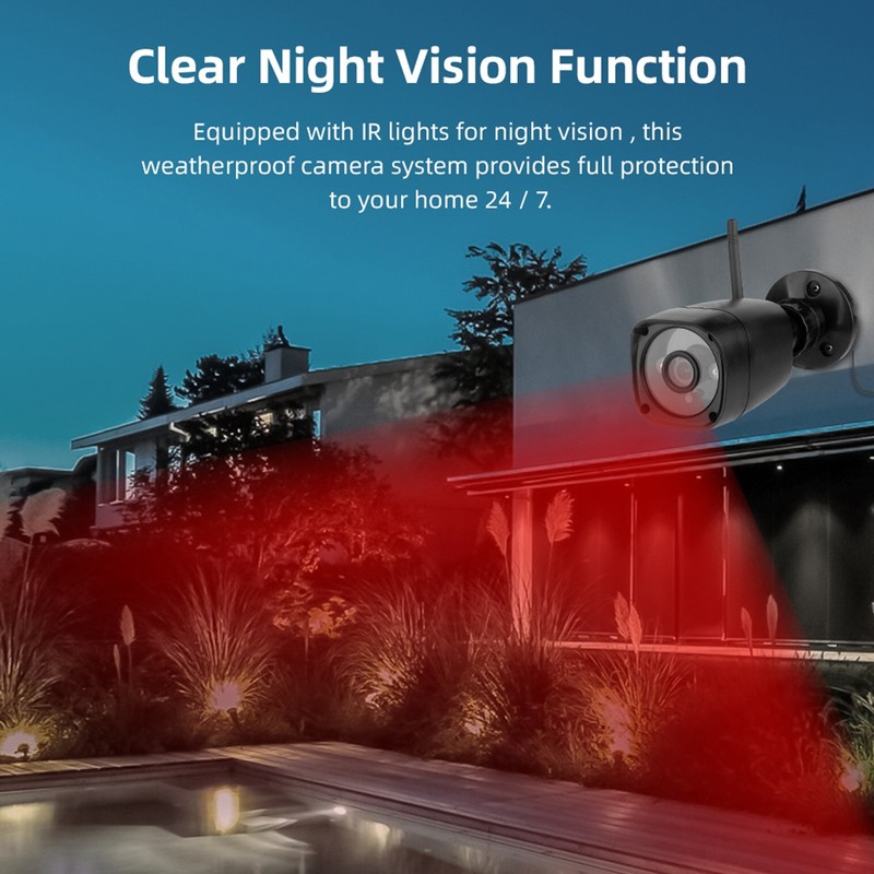 Wireless Security Camera DVR System With 720P Camera And 7 Inch LCD Monitor WT gallery