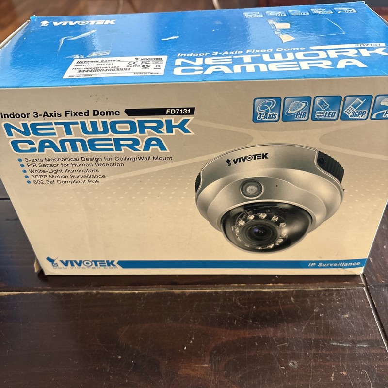 VIVOTEK Network Camera FD7131 Indoor 3-Axis Fixed Dome