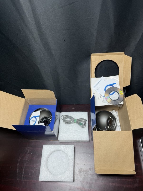 Lot of 2 U90VG POE IR Dome IP Security Cameras 2.8-12mm Open Box gallery