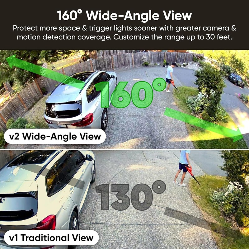 WYZE Floodlight Camera v2 Security Camera Outdoor, 2K HD with Color Night Vision gallery