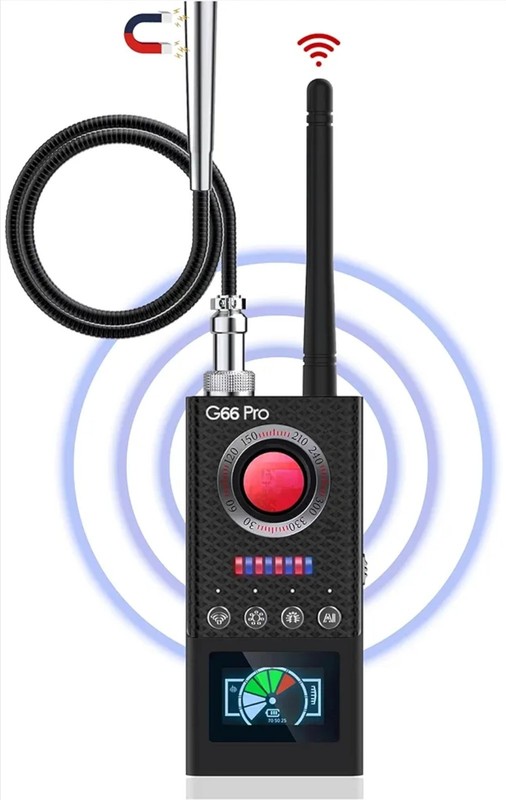 (265)JAXTIN G66 Pro Hidden Camera Detector with AI Auto Scan, Magnetic GPS...