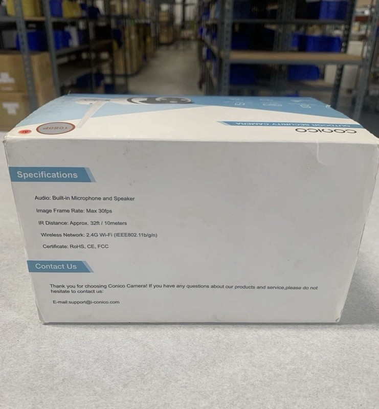 Conico 837 Wireless Outdoor IP Camera Security 1080P New in box gallery