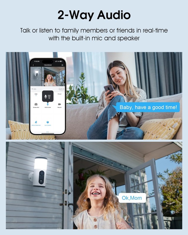 Solar Security Cameras Wireless Outdoor with Light gallery