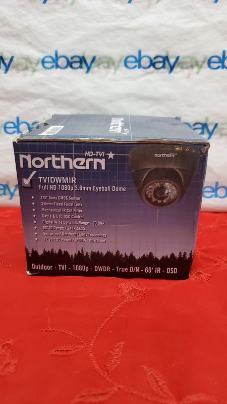 Northern Video TVIDWMIR HD-TVI Full HD 1080P IR Eyeball Dome Camera, 3.6 mm Lens gallery