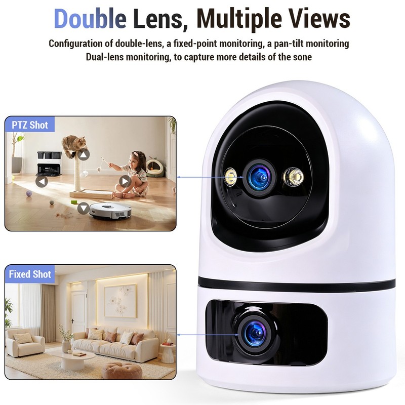Wireless 5G WiFi Security Camera 2K Smart Home Indoor Night Vision Wired Cam gallery