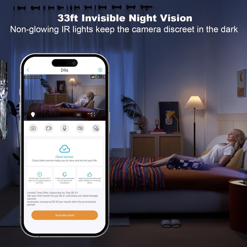 4G LTE Cellular Security Camera Indoor, Off Grid No Black-4G gallery