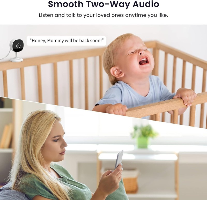 2 Camaras De Seguridad 2K Para Casa Interior WiFi Audio Compatible Con Alexa Set gallery
