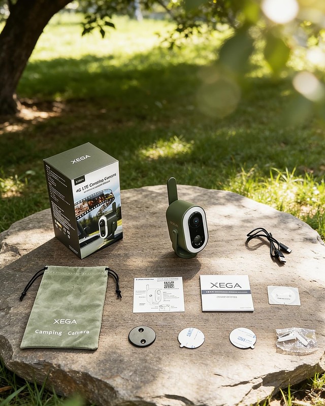 Xega 4G LTE Cellular Camping Camera Magnetic Built in SIM Card 2K HD... gallery