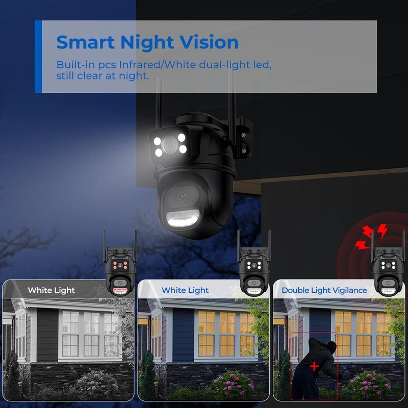 8MP 4K Wifi Security Camera HD Outdoor Surveillance Auto Tracking Night Vision gallery