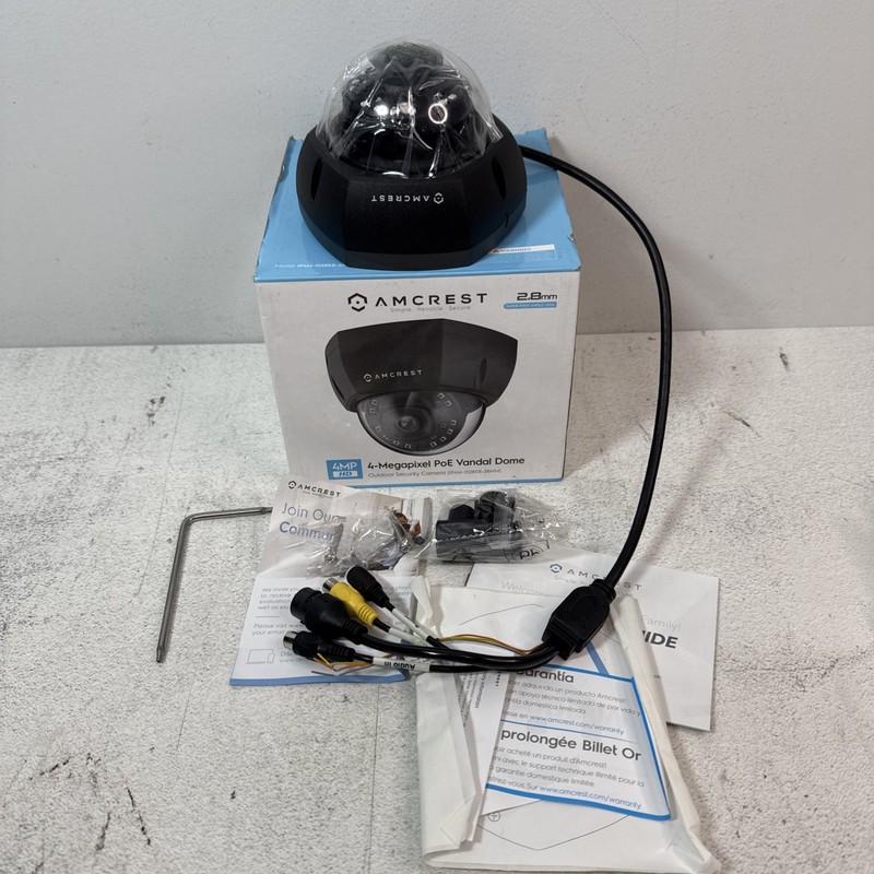 Amcrest 4MP POE Vandal Dome Security Camera Outdoor Camera Eyeball IP4M-1028EW