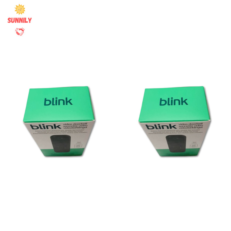 2x Blink Video Doorbell 1440p 2nd Generation WiFi Alexa Kit NEW Sealed gallery