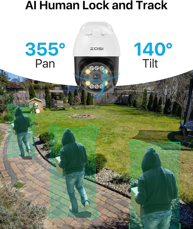 ZOSI 16 Channel 4K PoE Security Camera System with AI Face Person Vehicle Detect gallery