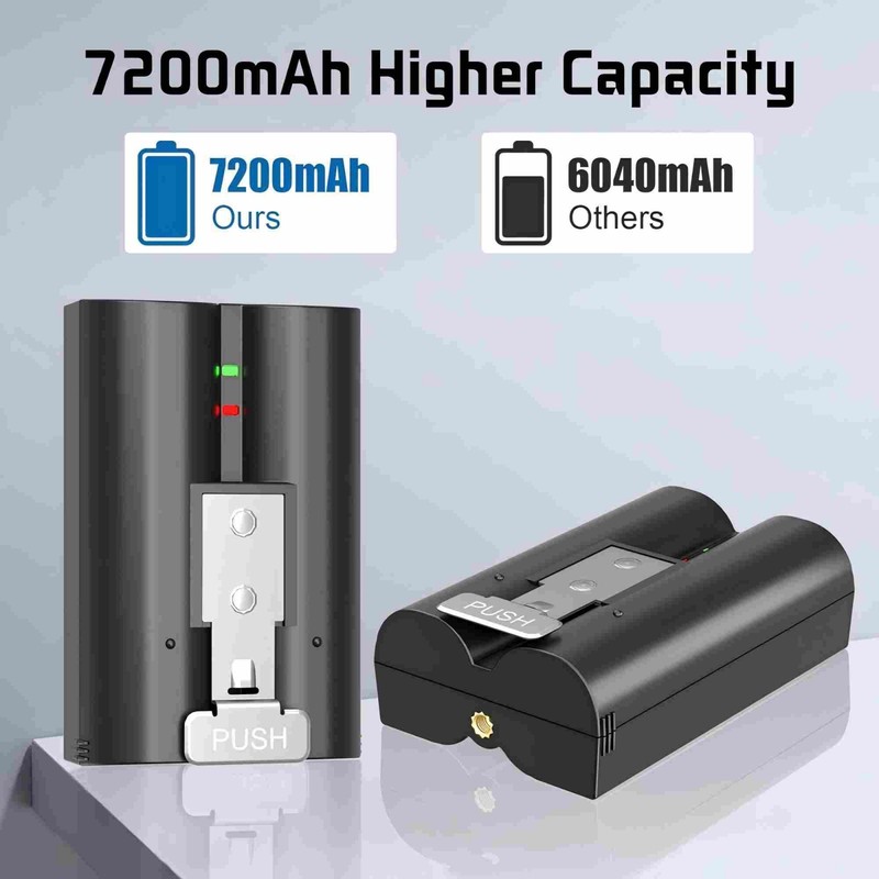 2 Pack 7200mAh Rechargeable Battery and Charger Station for Ring Doorbell 2/3/4 gallery