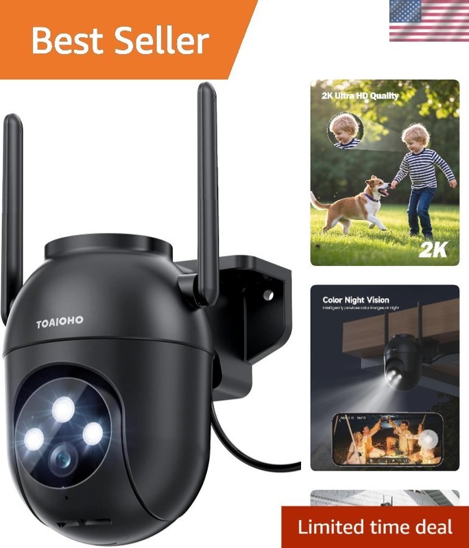 Advanced 3MP Waterproof Camera – 24/7 Recording & Motion Detection Technology