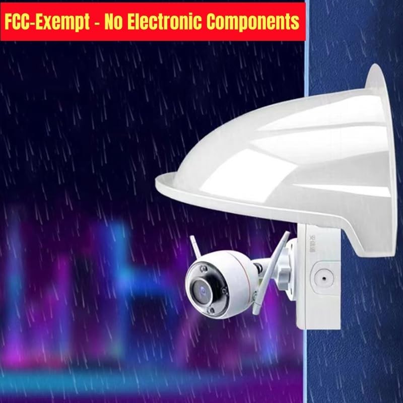 Universal Sun Rain Shield for Outdoor CCTV Cameras - Anti-Glare Weather Cover... gallery