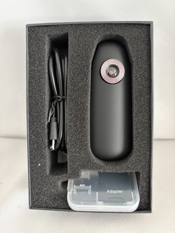 1080P HD Mini Wearable Camera With Memory Card Charging Cord New