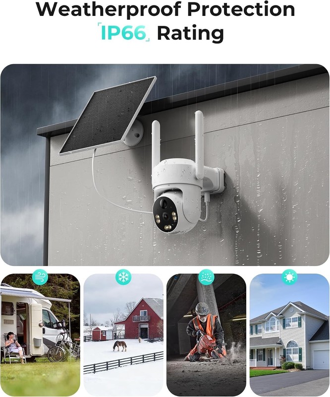 Outdoor Security Camera Bundle - Built-in SIM, Motion Sensor, No WiFi Needed gallery