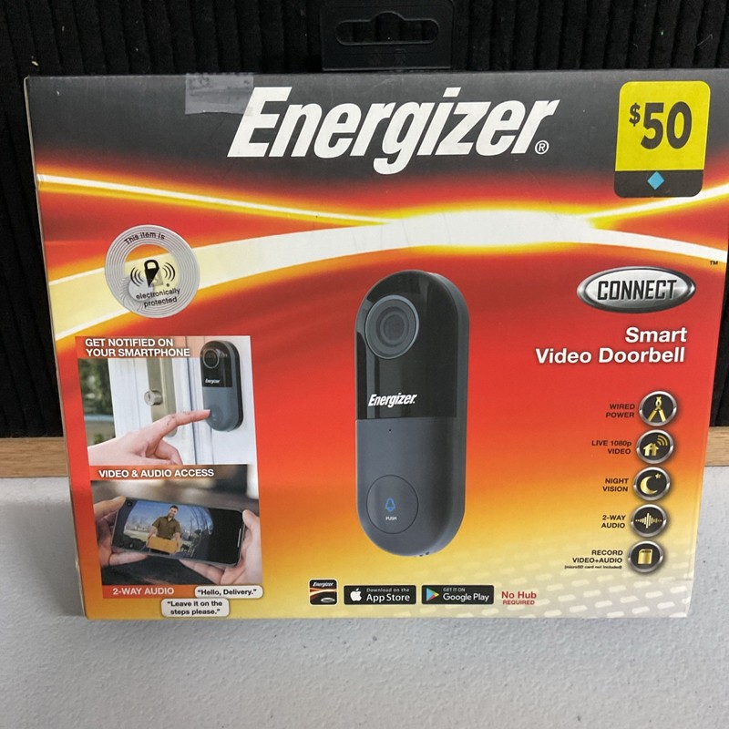 Energizer 1080p Full HD doorbell cam brand new never opened. 1257