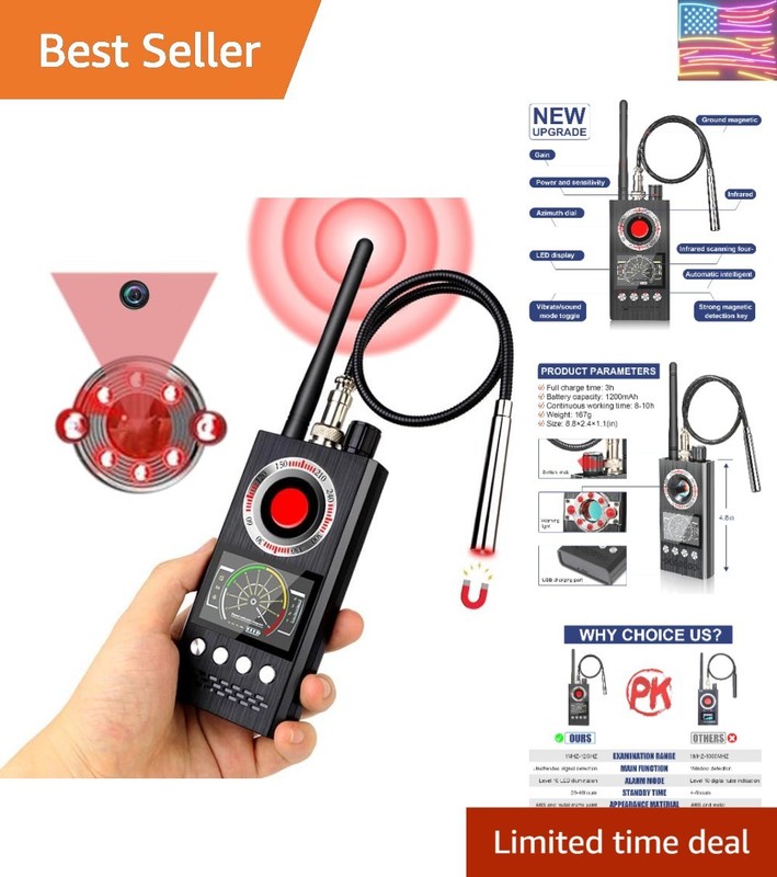 Hidden Camera Detector with Signal Strength Detection, Infrared Camera Finder…