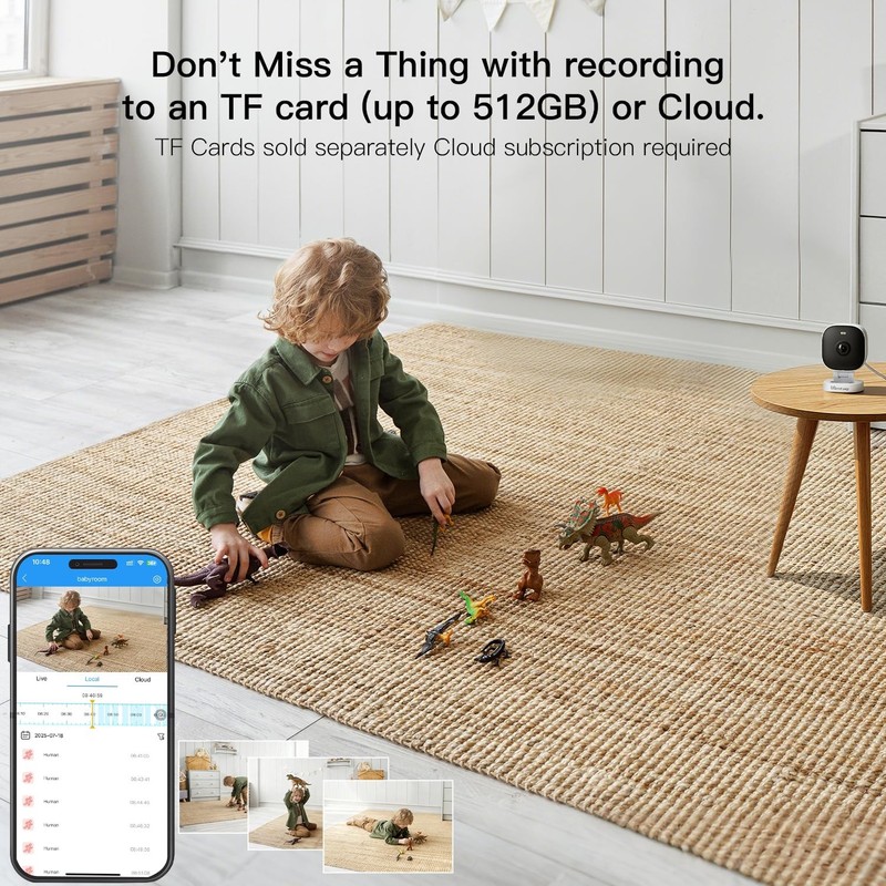 VIMTAG 2.5K Cameras for Home Security Outdoor/Indoor Color Night Vision Security gallery