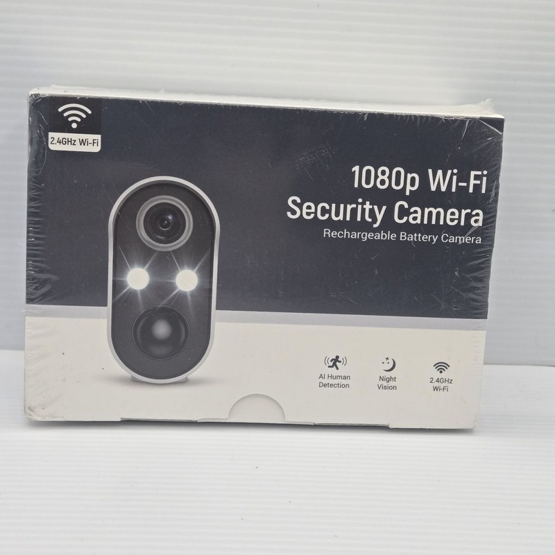 1080p Wireless Security Camera Outdoor WiFi Rechargeable Battery AI Human…