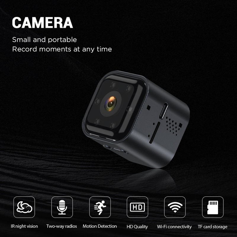 Mini Camara Oculta Espia De Seguridad Wifi 1080P Inalambrica Con Audio Y Video`