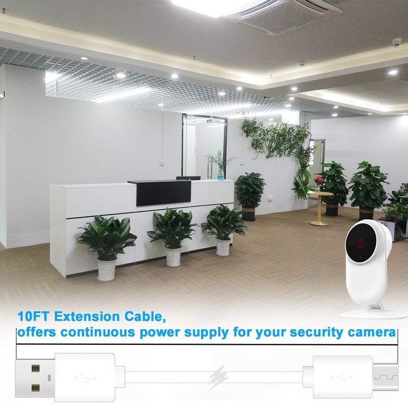 2-Pack 10FT USB Power Extension Cable for Wyze Cam,WyzeCam Pan,YI Home ,Nest-... gallery