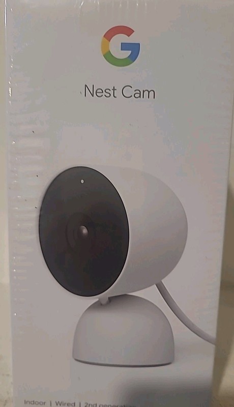 Google Nest Cam Indoor Security Camera 2nd gen- Snow (GA01998-US) Sealed Box