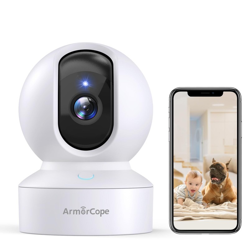 Pet Camera, 2K HD Dog Camera with Phone APP, 360° Pan/Tilt View Puppy Cam, On…