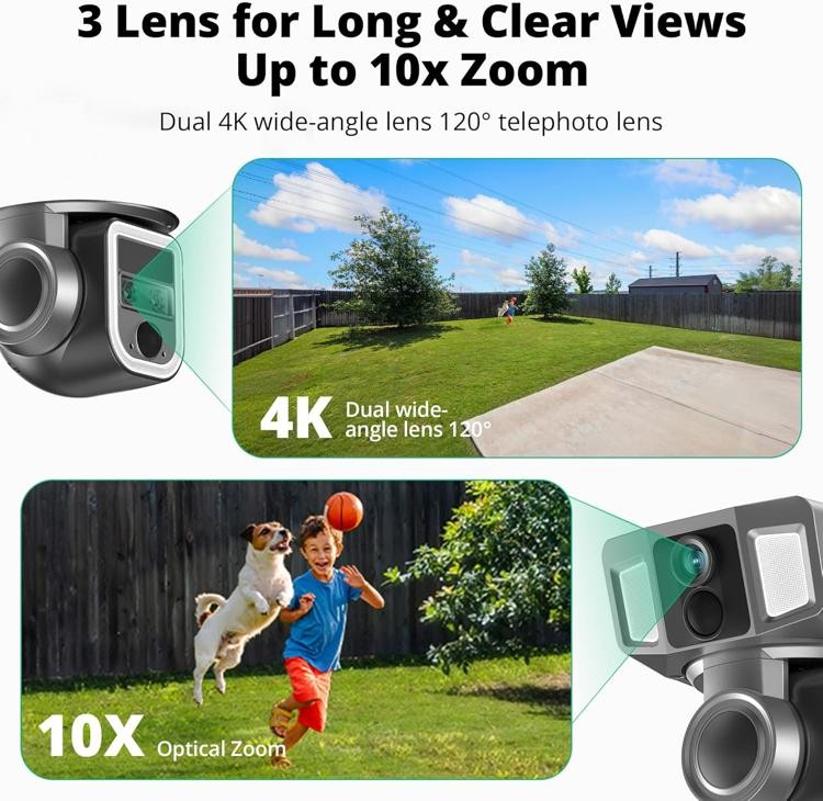 Dragon Touch 4G LTE Cellular Security Camera, 4K Wireless Outdoor Solar Camera 1 gallery