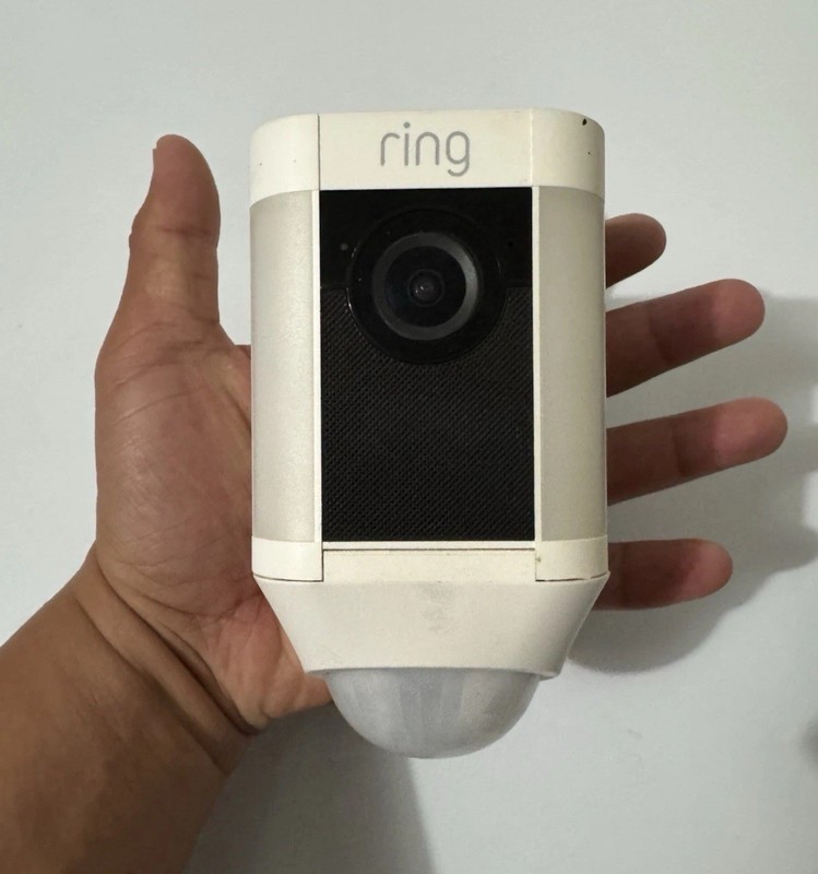 Ring Wireless Outdoor Spotlight Security Camera - White gallery
