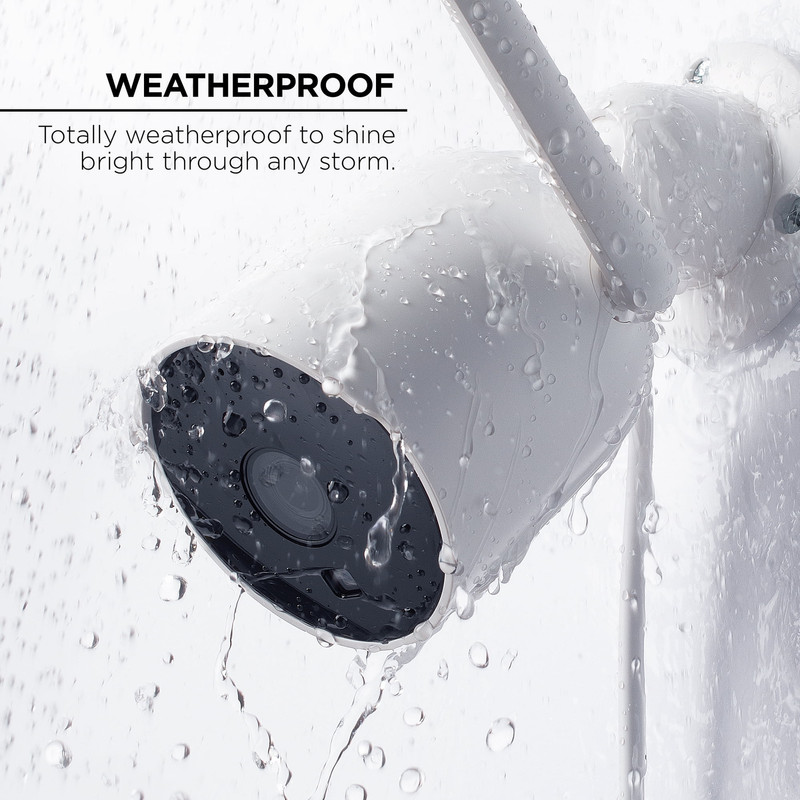 Outdoor Camera 1080P – Weatherproof Security Camera with Night Vision, White (1- gallery