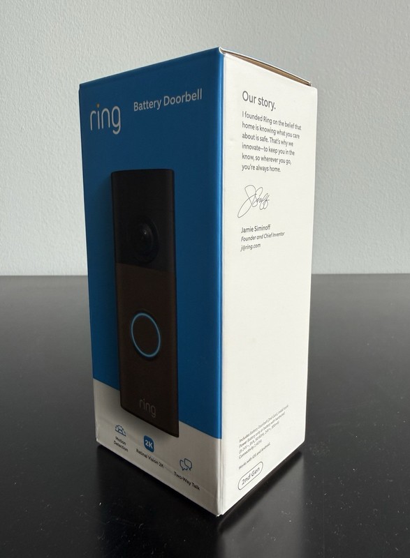 Ring Battery Doorbell Motion Detecting Camera 2nd Gen Matte Mocha BRAND NEW gallery