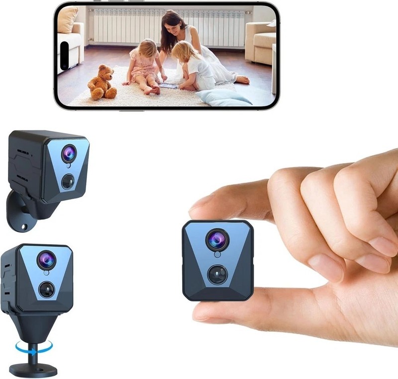 Mini 4K Wifi Security Camera with 100-Day Battery Life & Motion Detection Alerts